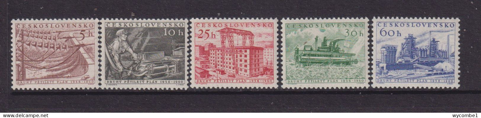 CZECHOSLOVAKIA  - 1956  Five Year Plan Set  Never Hinged Mint - Unused Stamps