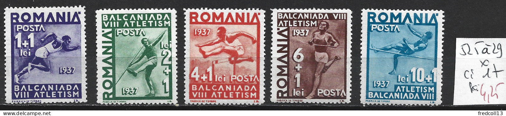 ROUMANIE 525 à 29 * Côte 17 € - Unused Stamps