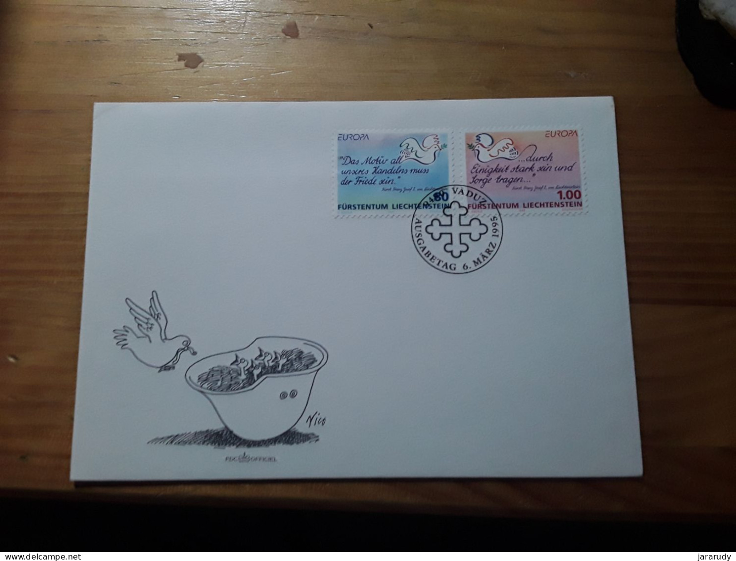 LIECHTENSTEIN EUROPA CEPT 1995 FDC/SPD MNH - FDC