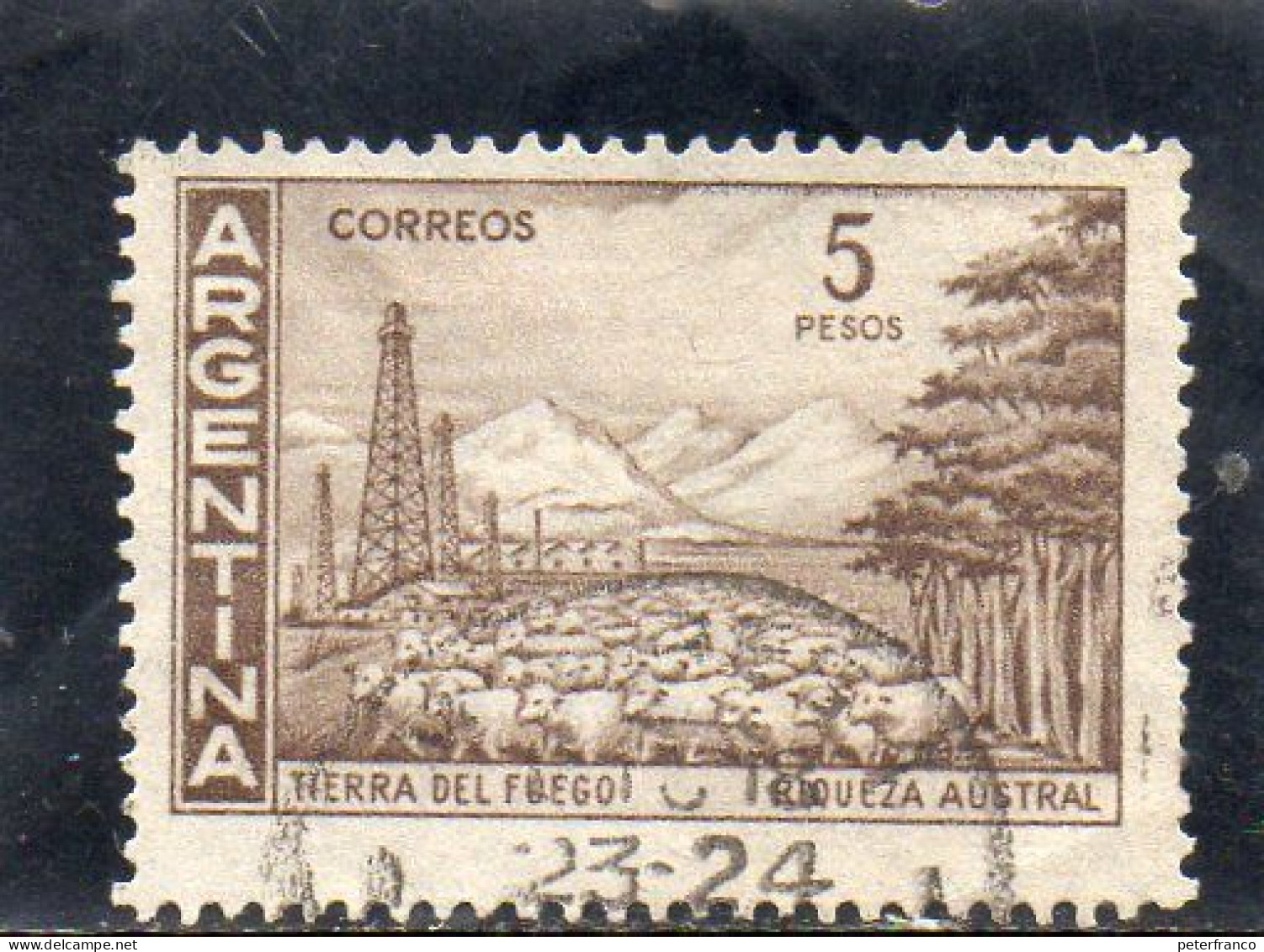 1959 Argentina - Terra Del Fuoco - Gebruikt