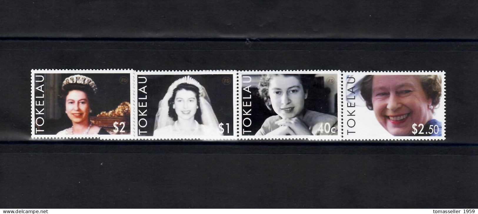 Tokelau-2006 The 80th Anniversary Of The Birth Of Queen Elizabeth II-(4 V.)). MNH** - Tokelau