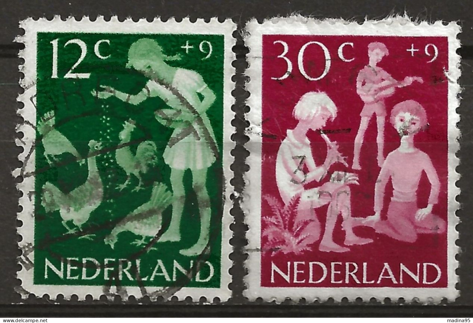 PAYS-BAS: Obl., YT N°765 Et 766, Le N° 766 Adhér., B - Used Stamps