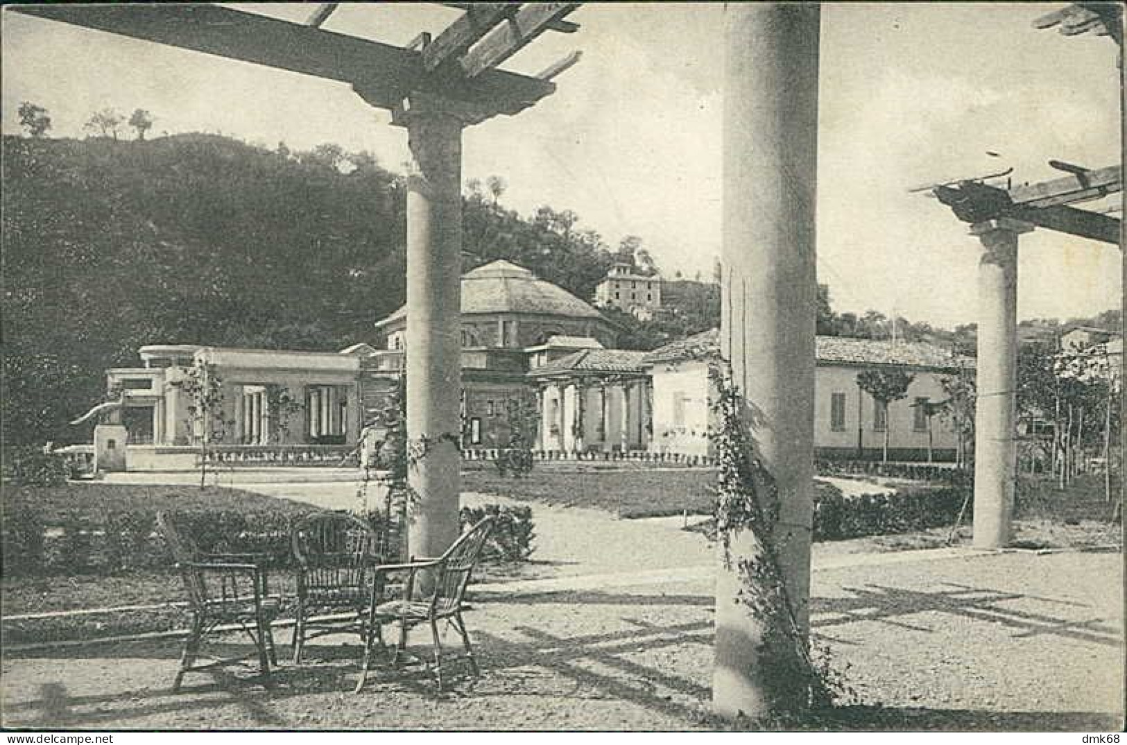 CHIANCIANO BAGNI ( SIENA ) IL PARCO DELLE FONTI E GLI STABILIMENTI - GRANDE ALBERGO LE FONTI - 2 CAT. - 1930s (20300) - Siena