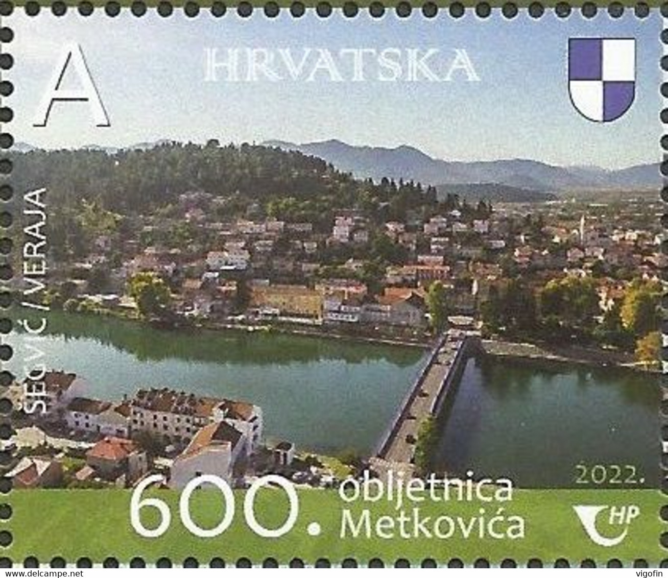 HR 2022-1551 600A°METKOVIĆ, HRVATSKA CROATIA 1v, MNH - Kroatië