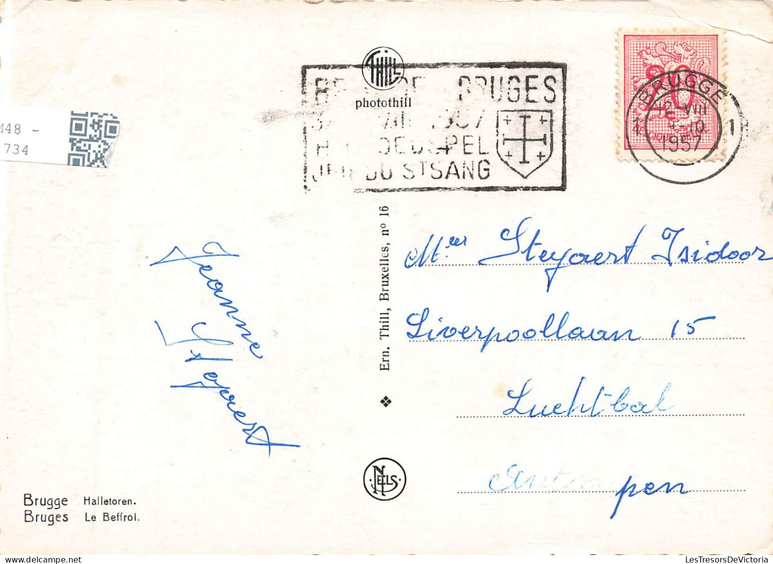 BELGIQUE - Brugge - Le Beffroi - Carte Postale - Brugge