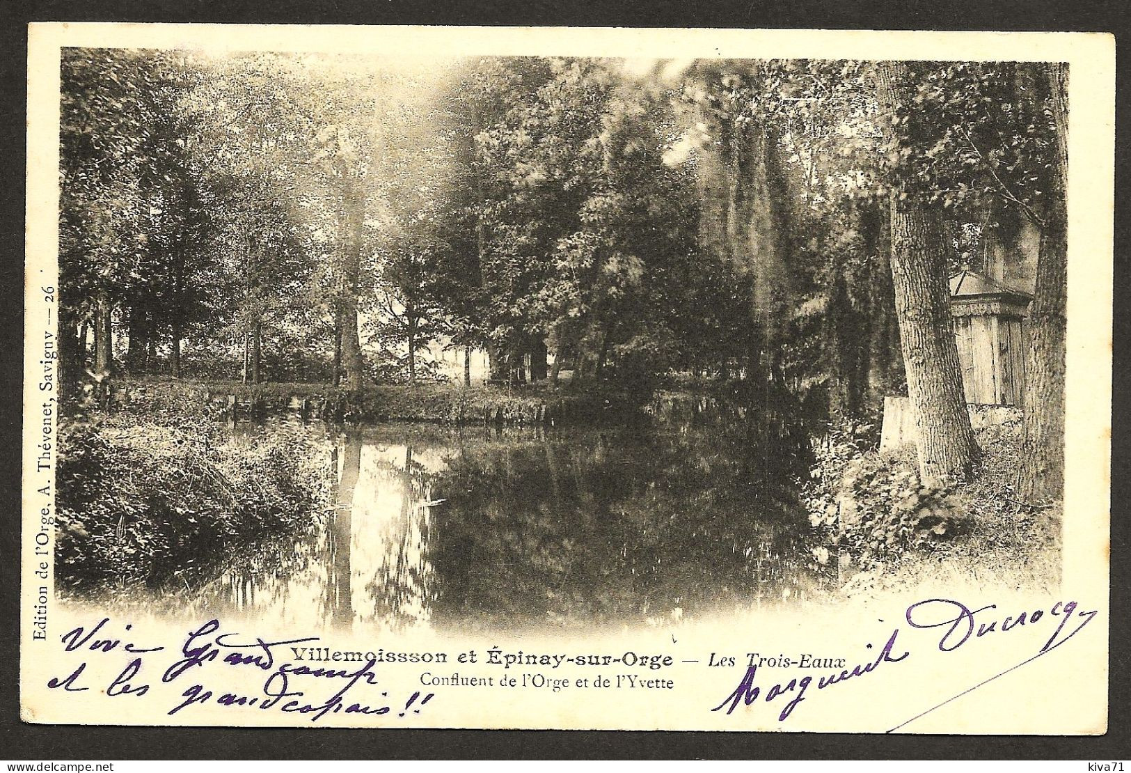 EPINAY SUR ORGE  "  Les 3 Eaux  "     1903 - Epinay-sur-Orge