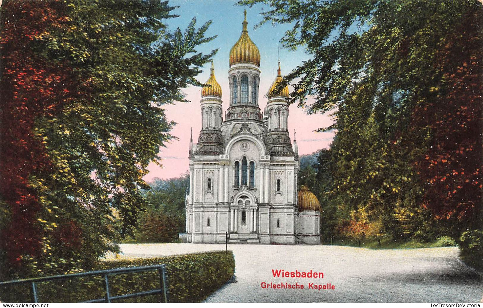 ALLEMAGNE - Wiesbaden - Griechische Kapelle - Vue Générale - La Chapelle - De L'extérieure - Carte Postale Ancienne - Wiesbaden