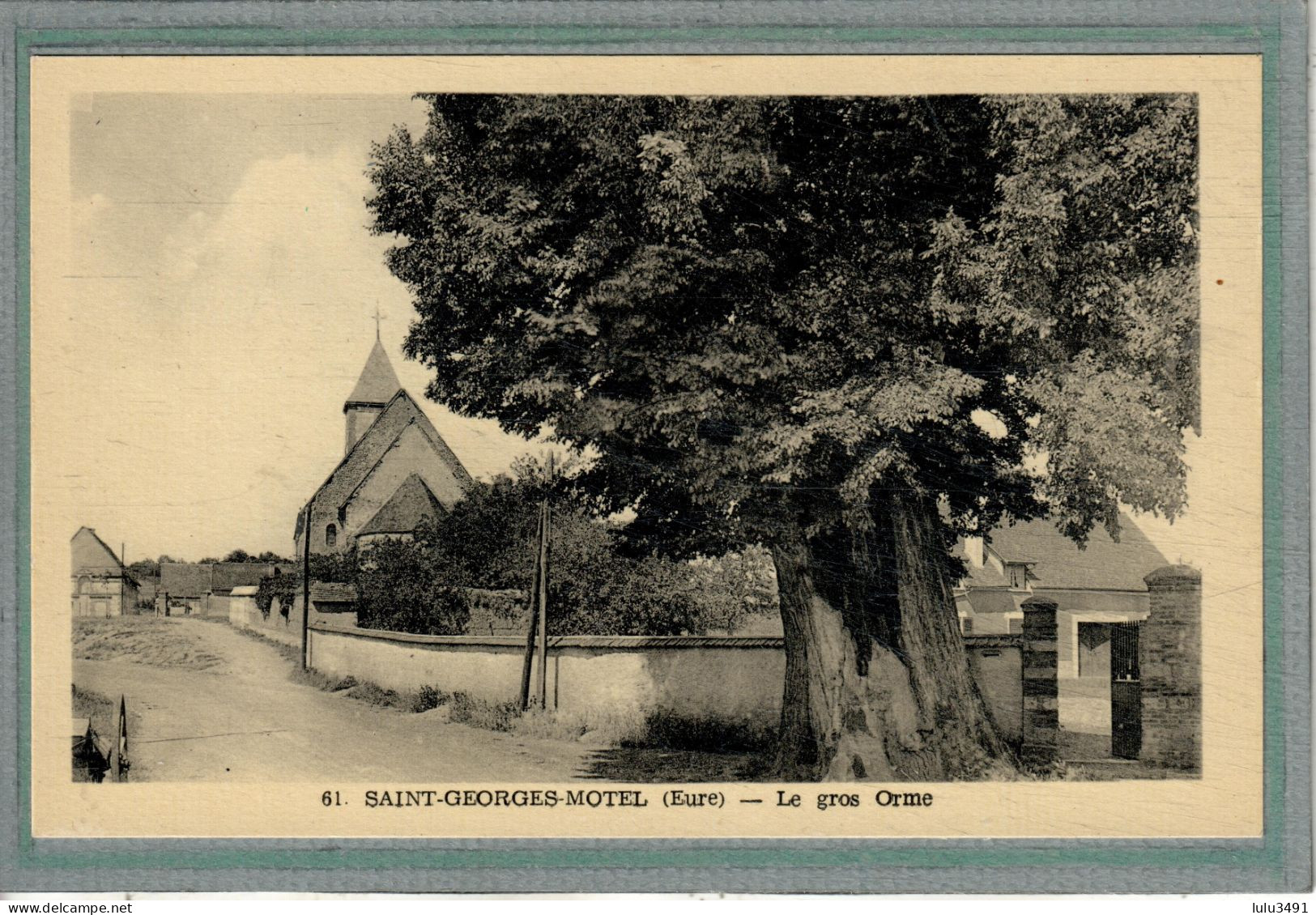 CPA (27) SAINT-GEORGES-MOTEL - Thème: ARBRE - Aspect Du Gros Orme à L'entrée Du Bourg - 1930 - Saint-Georges-Motel