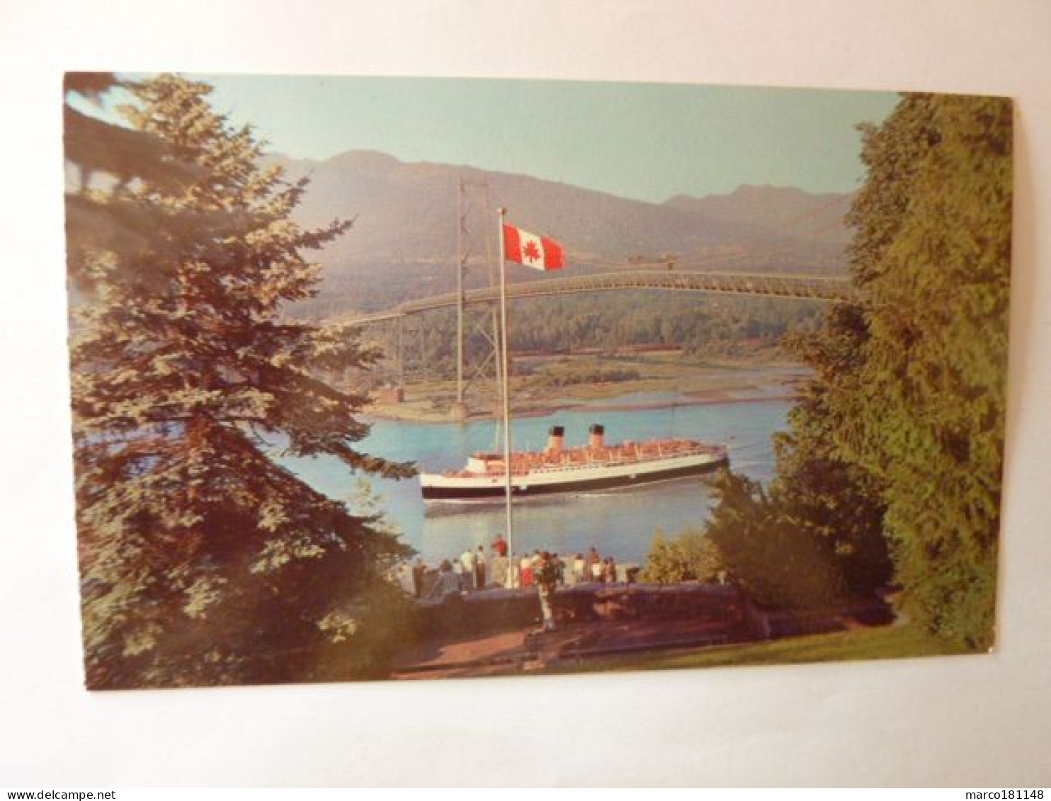VANCOUVER, B.C. - C.P.S.S. Princes Patriia Under The Lion's Gate Bridge At Prospect Point, Stanley Park - Vancouver