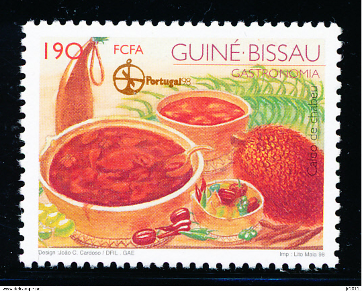 Guiné-Bissau - 1998 - Food / Gastronomy - Portugal'98 - MNH - Guinea-Bissau