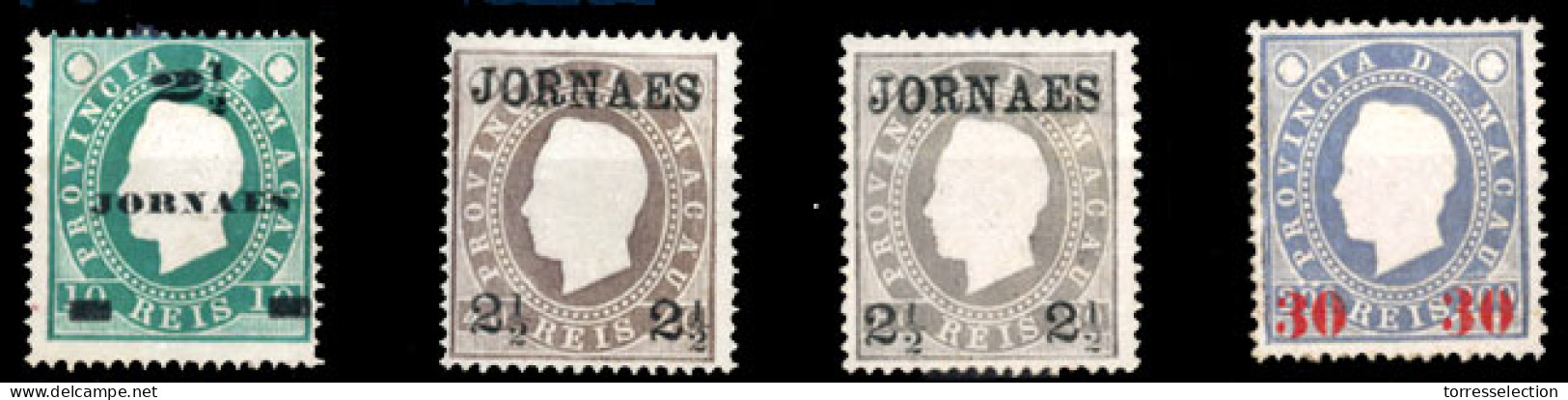 MACAU. 42/45*. Complete Set, 4 Values. Perf. 13 1/2. Unusual To Find Complete. (Cat'97=15,200 Esc). - Andere & Zonder Classificatie