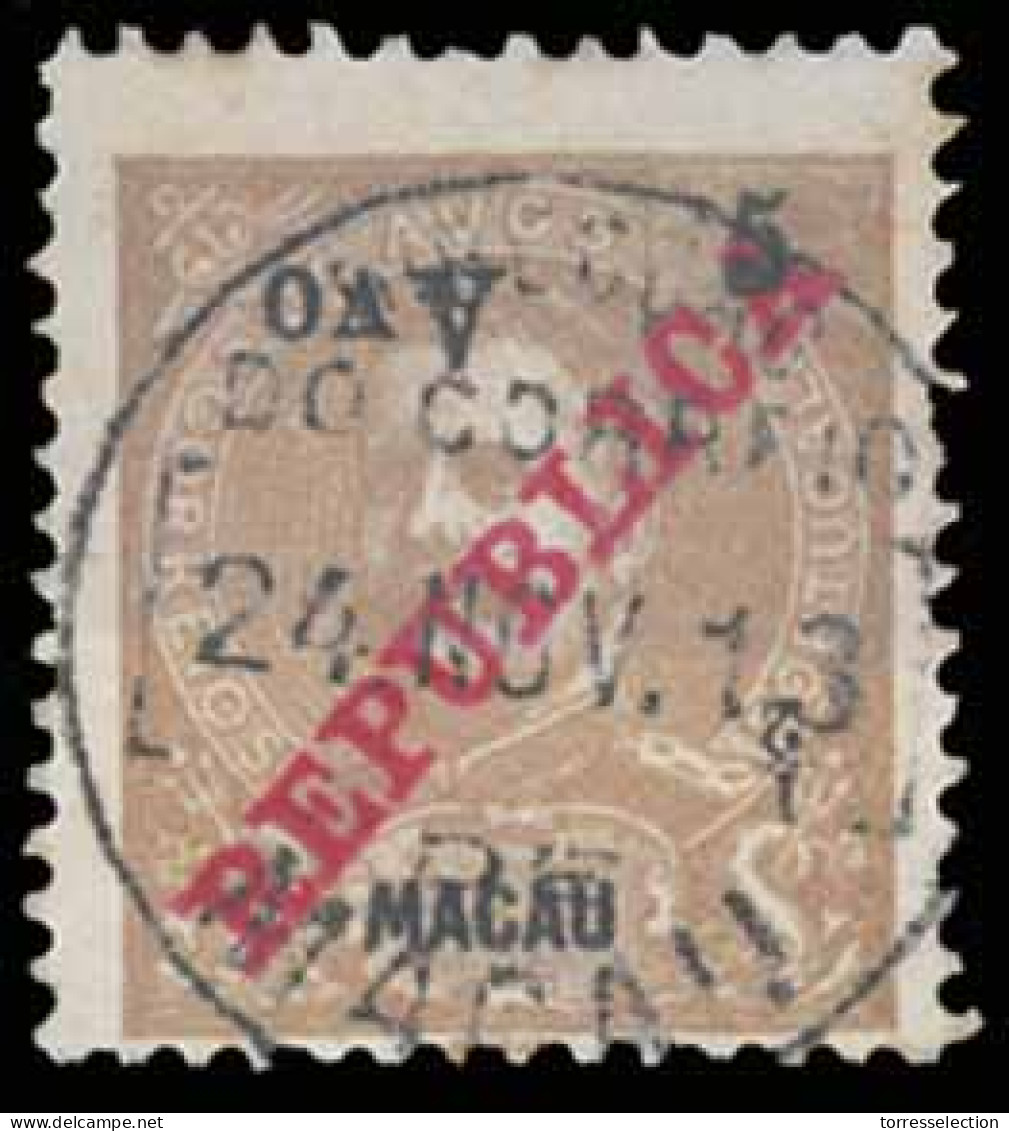 MACAU. 198aº. Variety Inverted Surchage. Fine (Cat'97=5.800 Esc) - Other & Unclassified