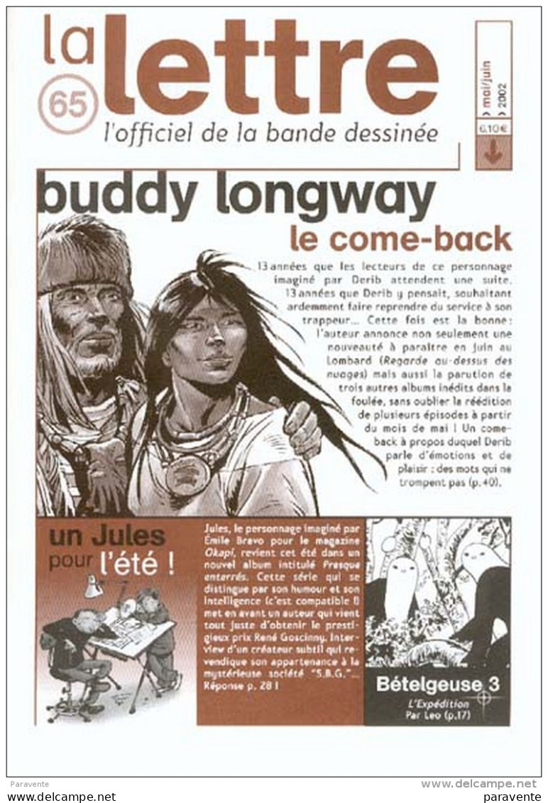 Magazine LETTRE DE DARGAUD N°65 Avec LEO MIRALLES TRONCHET DERIB BRAVO BOURGNE Â?Â?Â? - Lettre De Dargaud, La