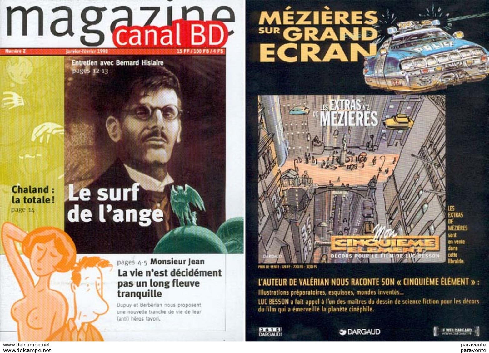 Magazine CANALBD N°02 Jan1998 Avec HISLAIRE DUPY BERBERIAN MEZIERES ,,,,, - CANAL BD Magazine