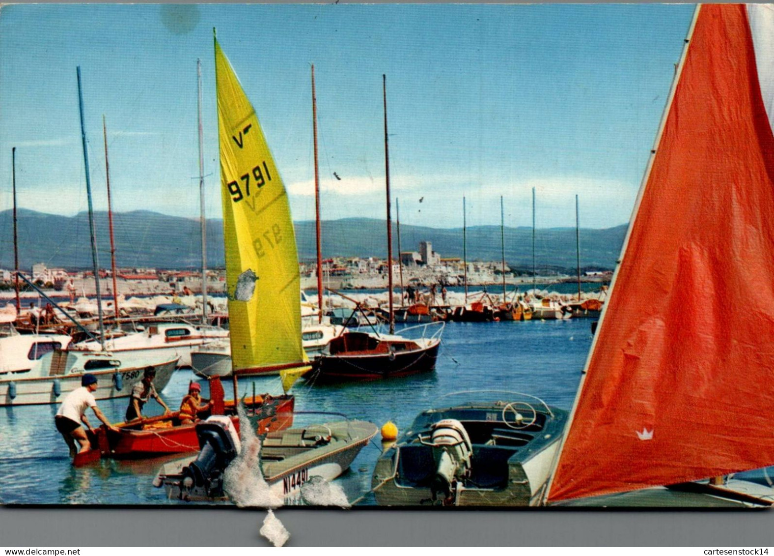 N°42172 Z -cpsm Antibes -voilier- - Sailing