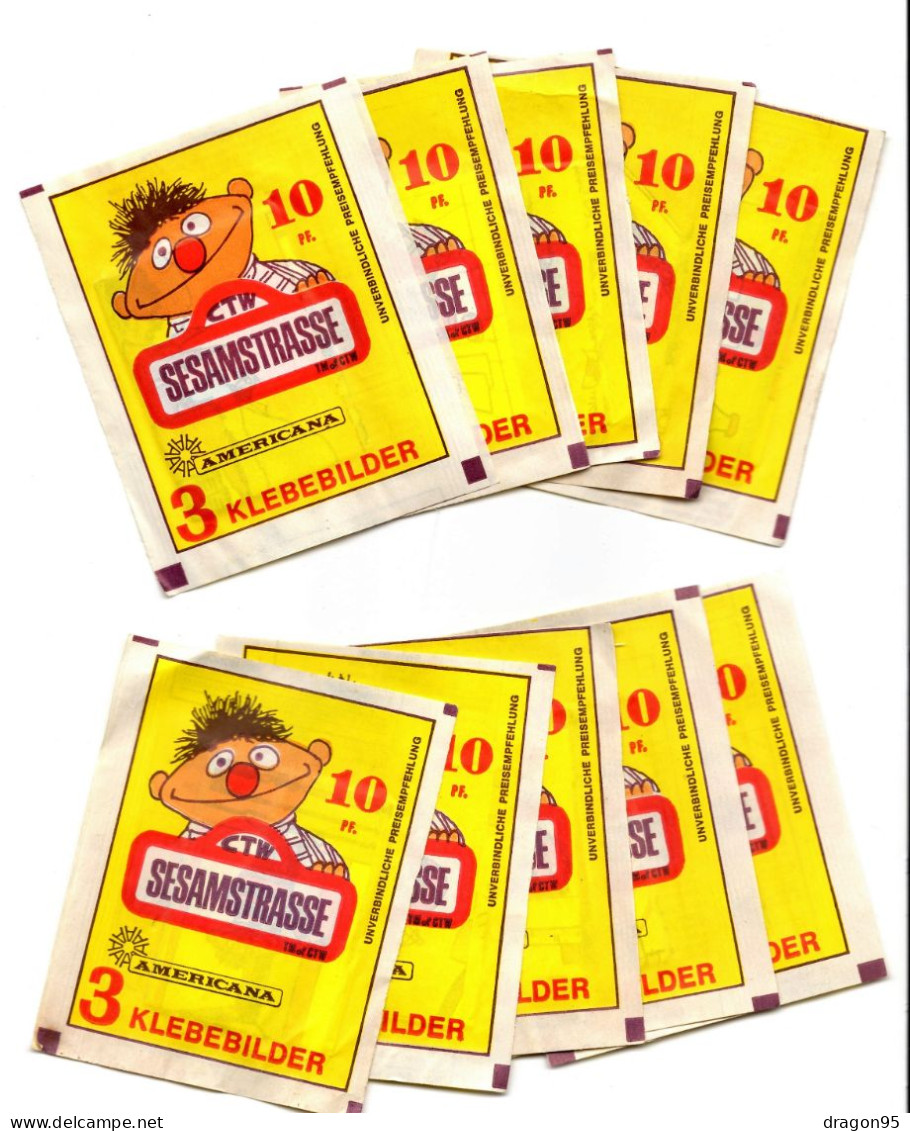 10 Pochettes "Sesamstrasse" CTW Neuves Et Scellées - Americana München - 1978 - Autres & Non Classés
