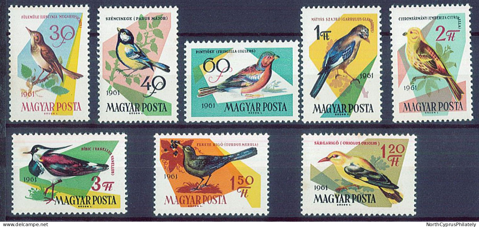 Magyar 1961 Birds Songbirds , MNH - Zangvogels