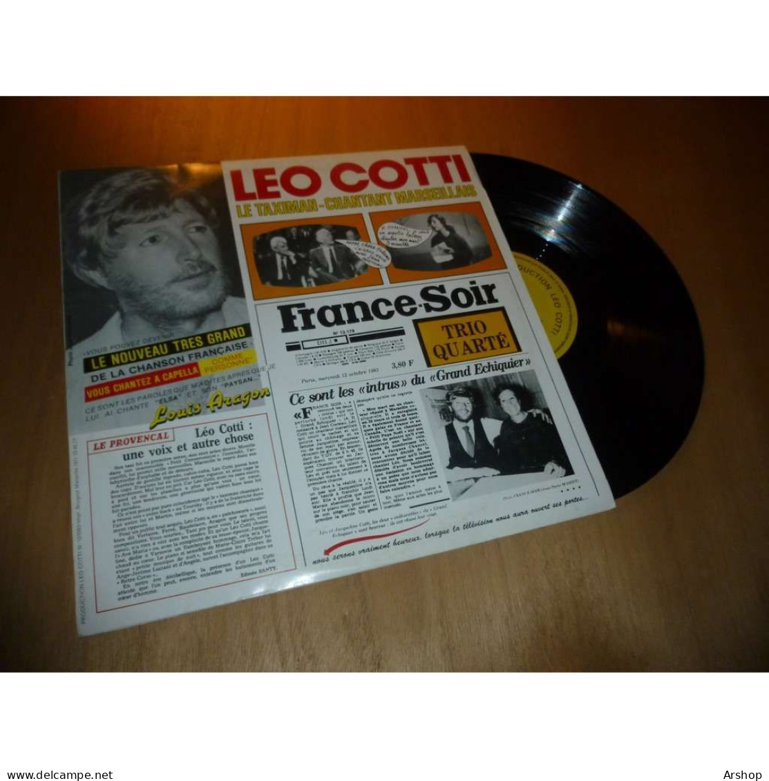 LEO COTTI Le Taximan - Chantant Marseillais AUTOPRODUCTION France Lp - Autres - Musique Française