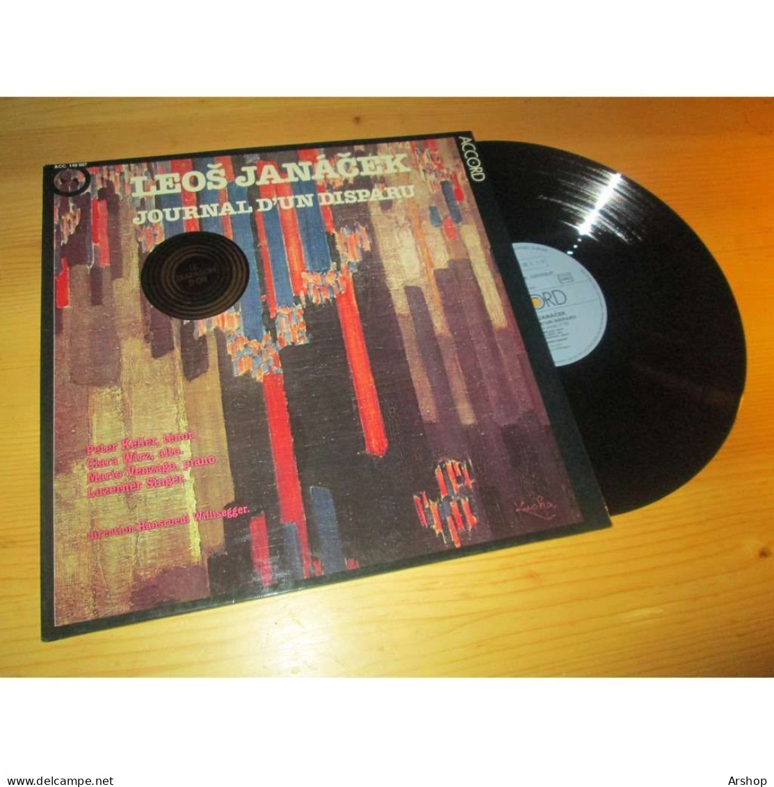 HANSRUEDI WILLISEGGER Journal D'un Disparu LEOS JANACEK - France ACCORD Lp 1979 - Classique