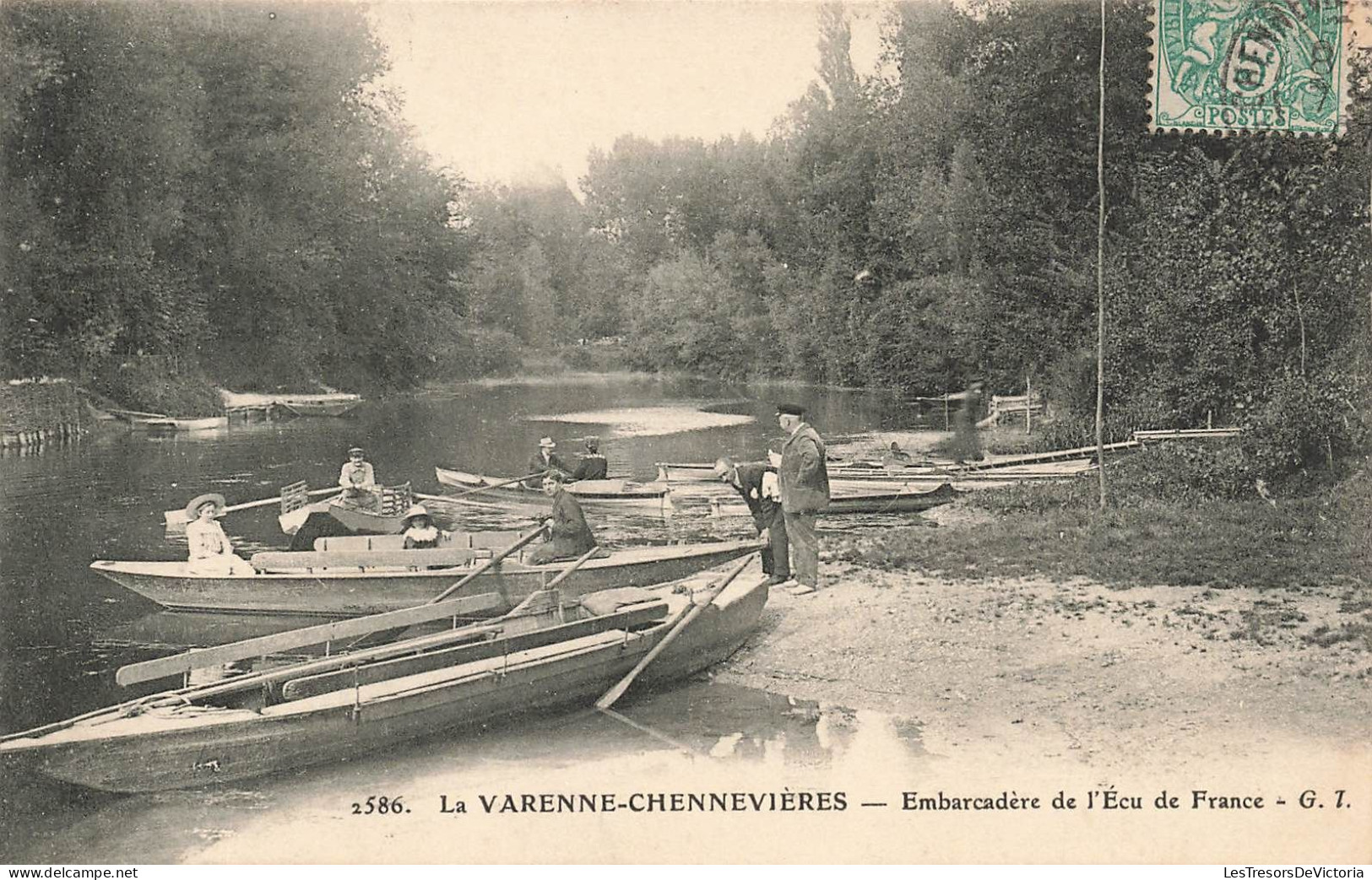 FRANCE - La Varenne Chennevières - Embarcadère De L'Ecu De France - G I - Des Bateaux - Carte Postale Ancienne - Creteil