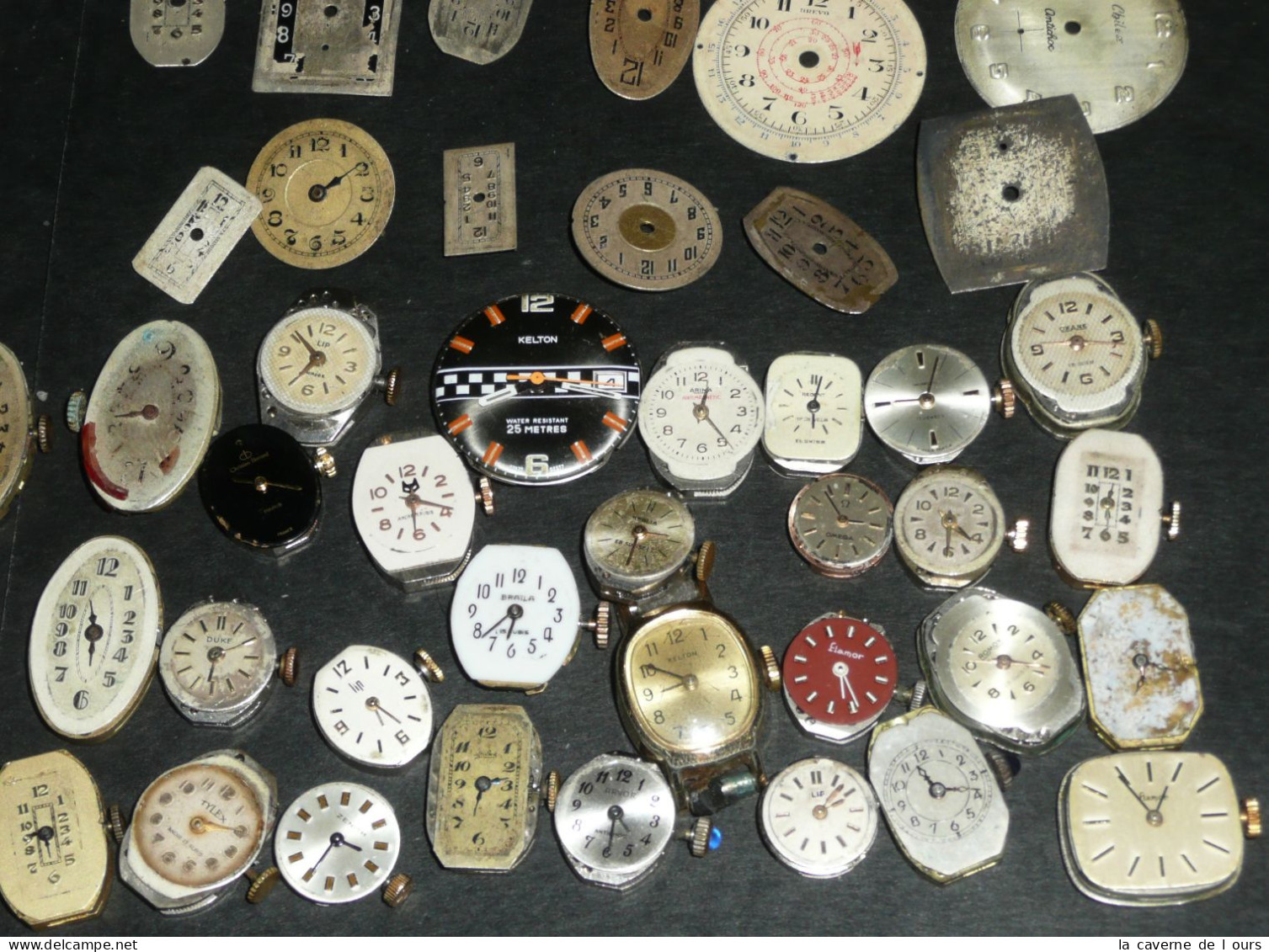 LOT POUR PIECES, Mouvements & Cadrans De Montres Mécaniques, Pop Lip Kiple Herma - Antike Uhren
