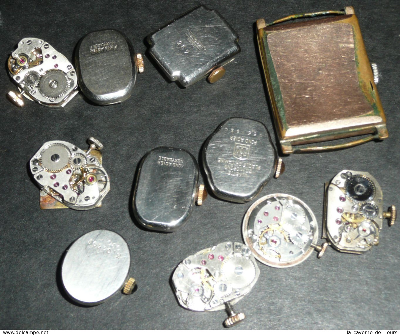 LOT POUR PIECES, Mouvements & Cadrans De Montres Mécaniques, Pop Lip Kiple Herma - Antike Uhren
