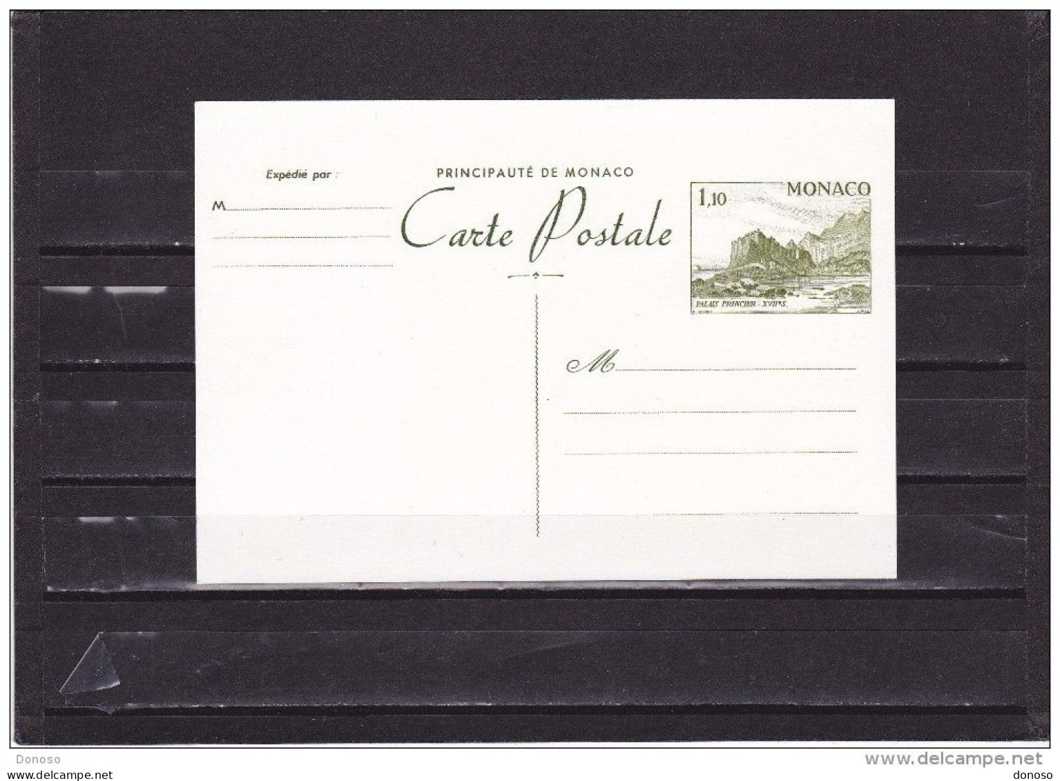 MONACO PALAIS PRINCIER CARTE POSTALE NEUVE - Postal Stationery