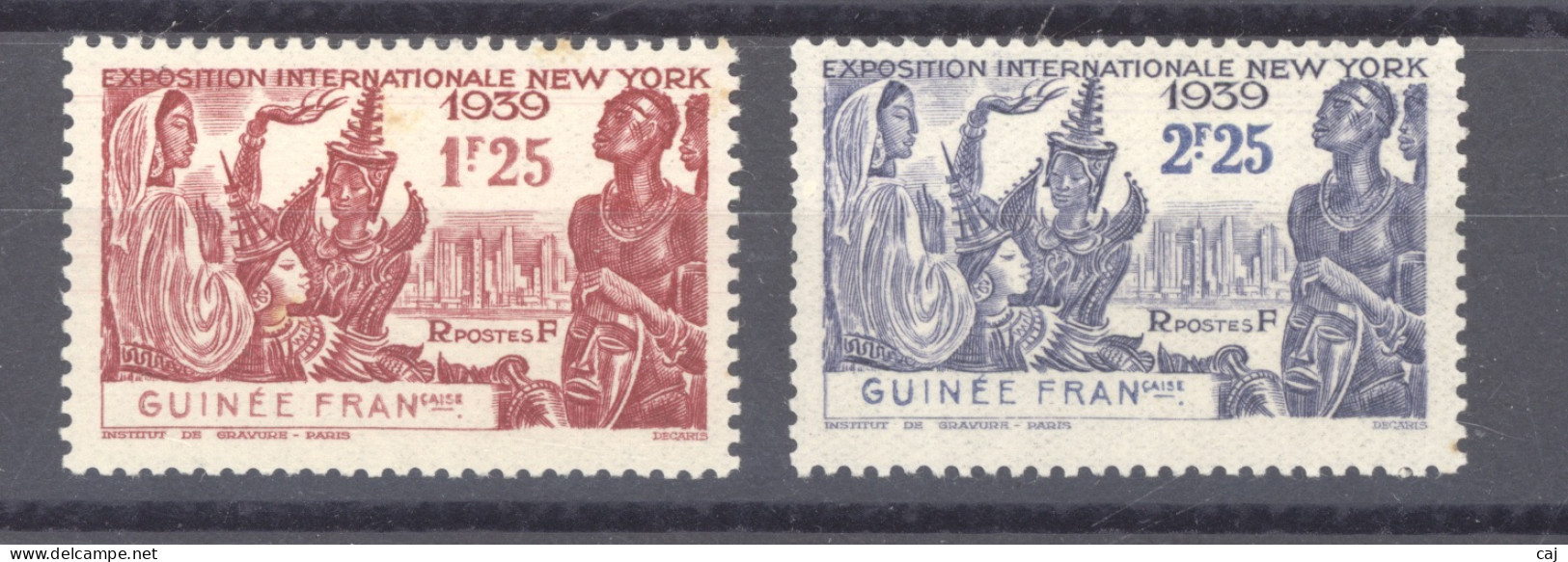 Guinée  :  Yv  151-52  * - Nuevos