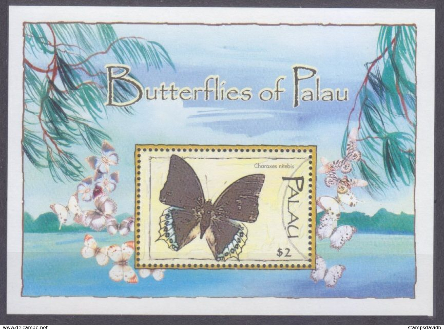 2004 Palau 2429/B192 Butterflies - Papillons