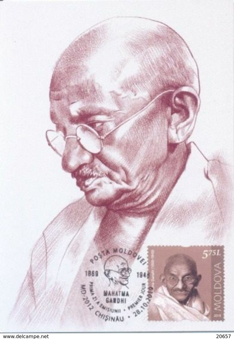 Moldavie Moldova 0979 Fdc Gandhi - Mahatma Gandhi