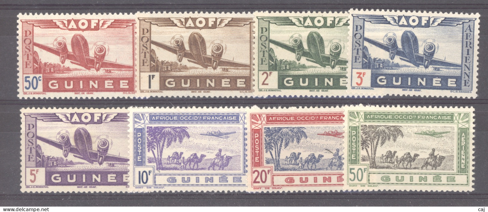 Guinée  -  Avion  :  Yv  10-17  * - Nuevos