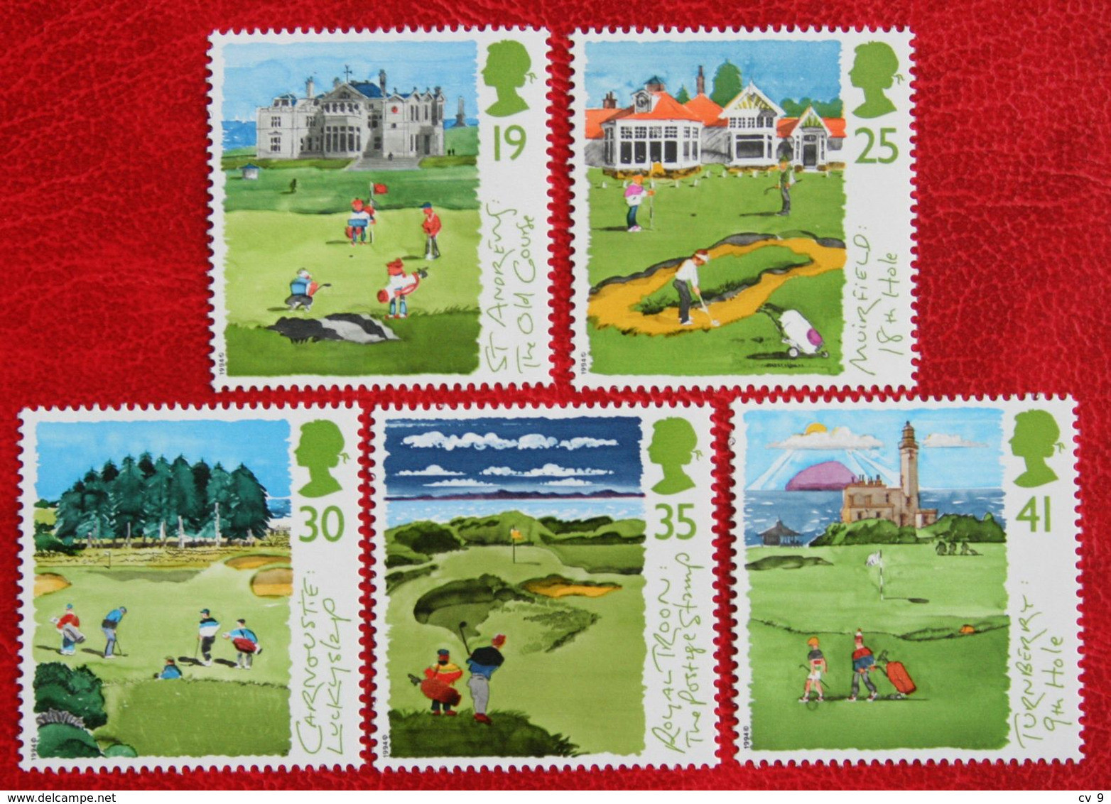 GOLF Scottish Golf Courses (Mi 1522-1526) 1994 POSTFRIS MNH ** ENGLAND GRANDE-BRETAGNE GB GREAT BRITAIN - Unused Stamps