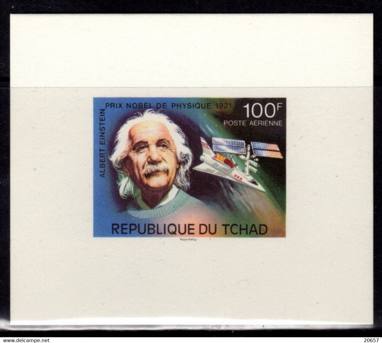 Tchad A 183 Epreuve De Luxe, Physique, Albert Einstein Prix Nobel - Albert Einstein