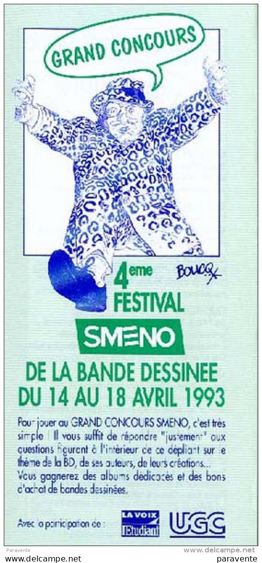 BOUCQ : Depliant Salon SMENO LILLE 1993 - Boucq