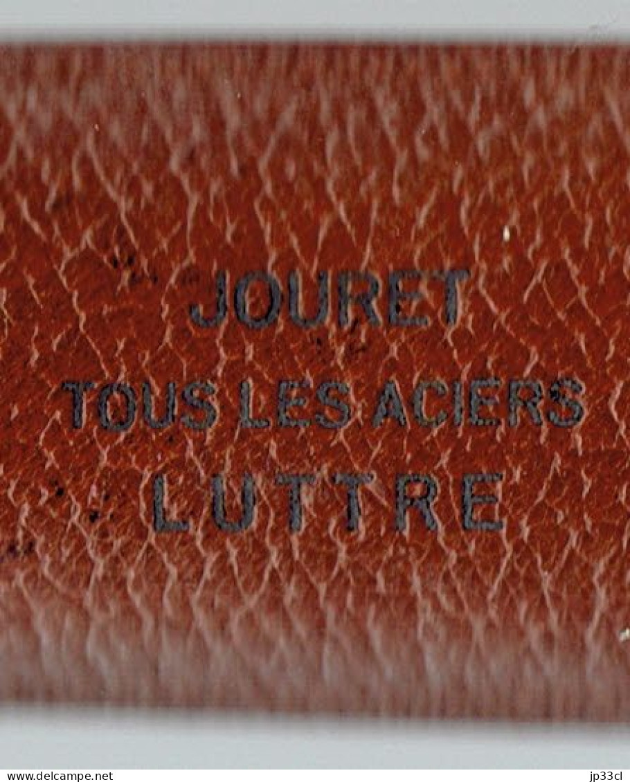 Ancienne Règle à Calcul Coulissante Des Établissements Jouret "Tous Les Aciers", Luttre - Other & Unclassified