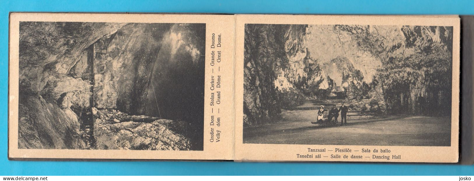 POSTOJNSKA JAMA (Postojna Cave) - Vintage Carnet Of 12. Photos (Slovenia) * Czech Edition * Slovenija - Slowenien