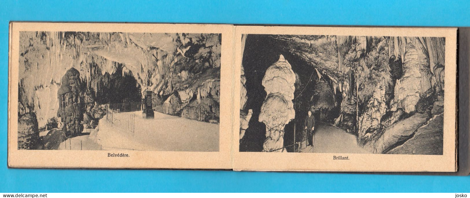 POSTOJNSKA JAMA (Postojna Cave) - Vintage Carnet Of 12. Photos (Slovenia) * Czech Edition * Slovenija - Slowenien