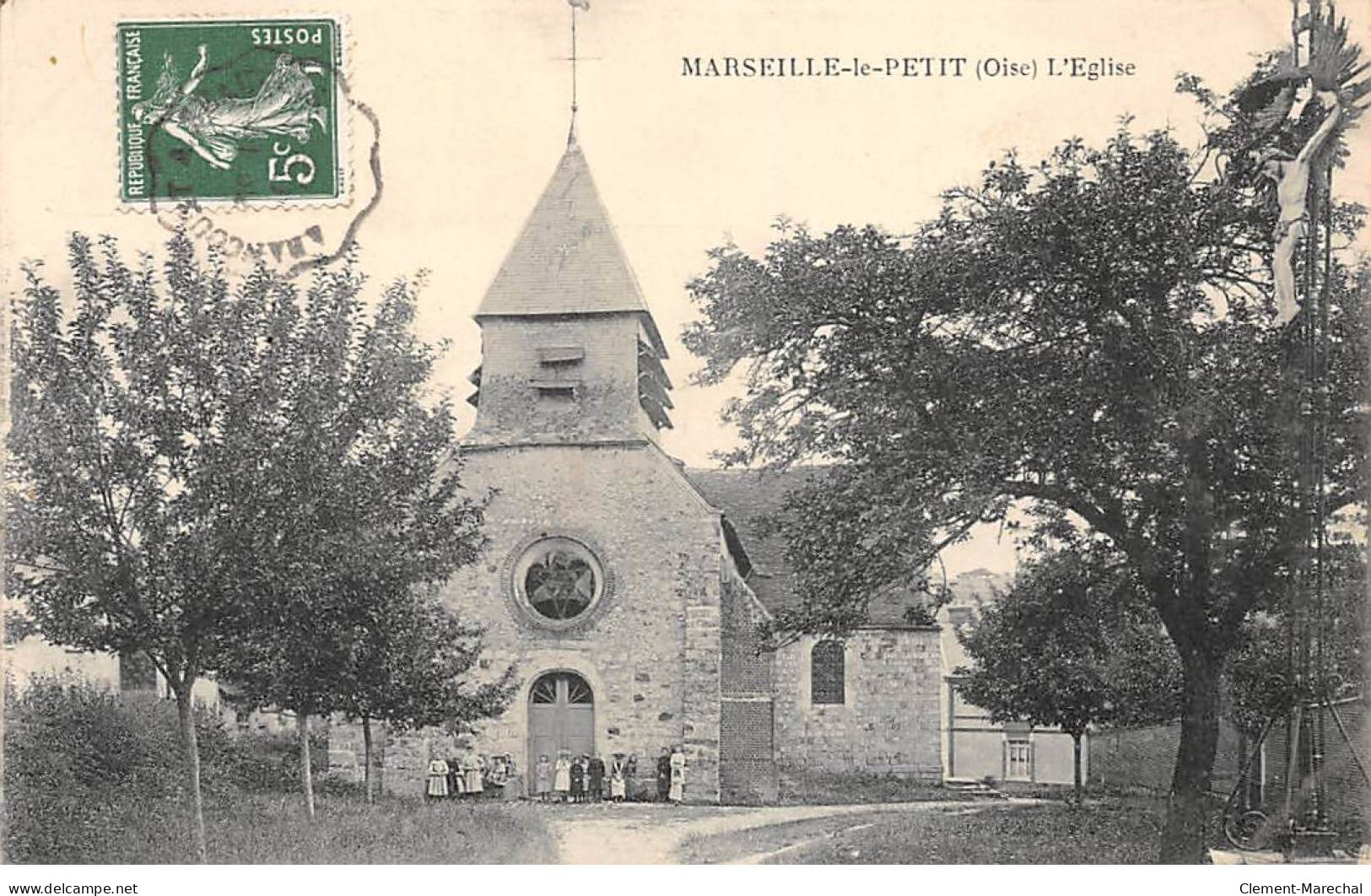 MARSEILLE LE PETIT - L'Eglise - Très Bon état - Marseille-en-Beauvaisis