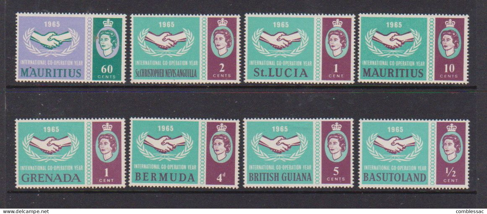 I C Y    1965    8 Various Stamps    MH - Collezioni (senza Album)