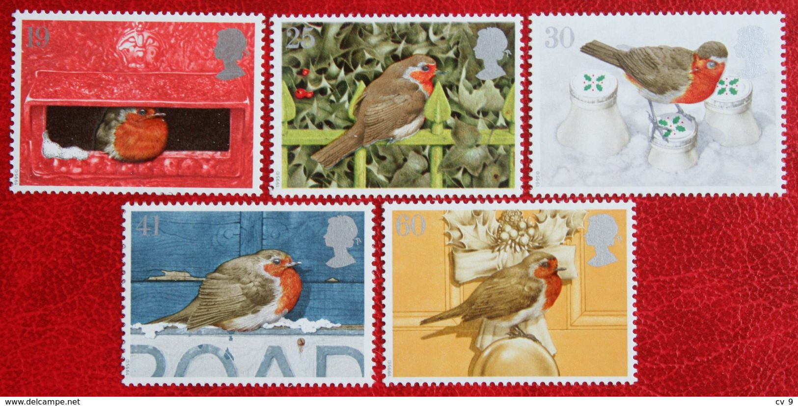 Natale Weihnachten Xmas Noel Kerst Robin (Mi 1596-1600) 1995 POSTFRIS MNH ** ENGLAND GRANDE-BRETAGNE GB GREAT BRITAIN - Unused Stamps
