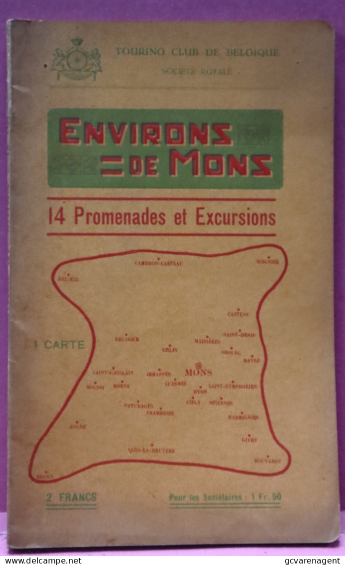 ENVIRONS DE MONS 1920 - 14 PROMENADES ET EXCURSIONS   - ZIE BESCHRIJF EN AFBEELDINGEN - Toerisme