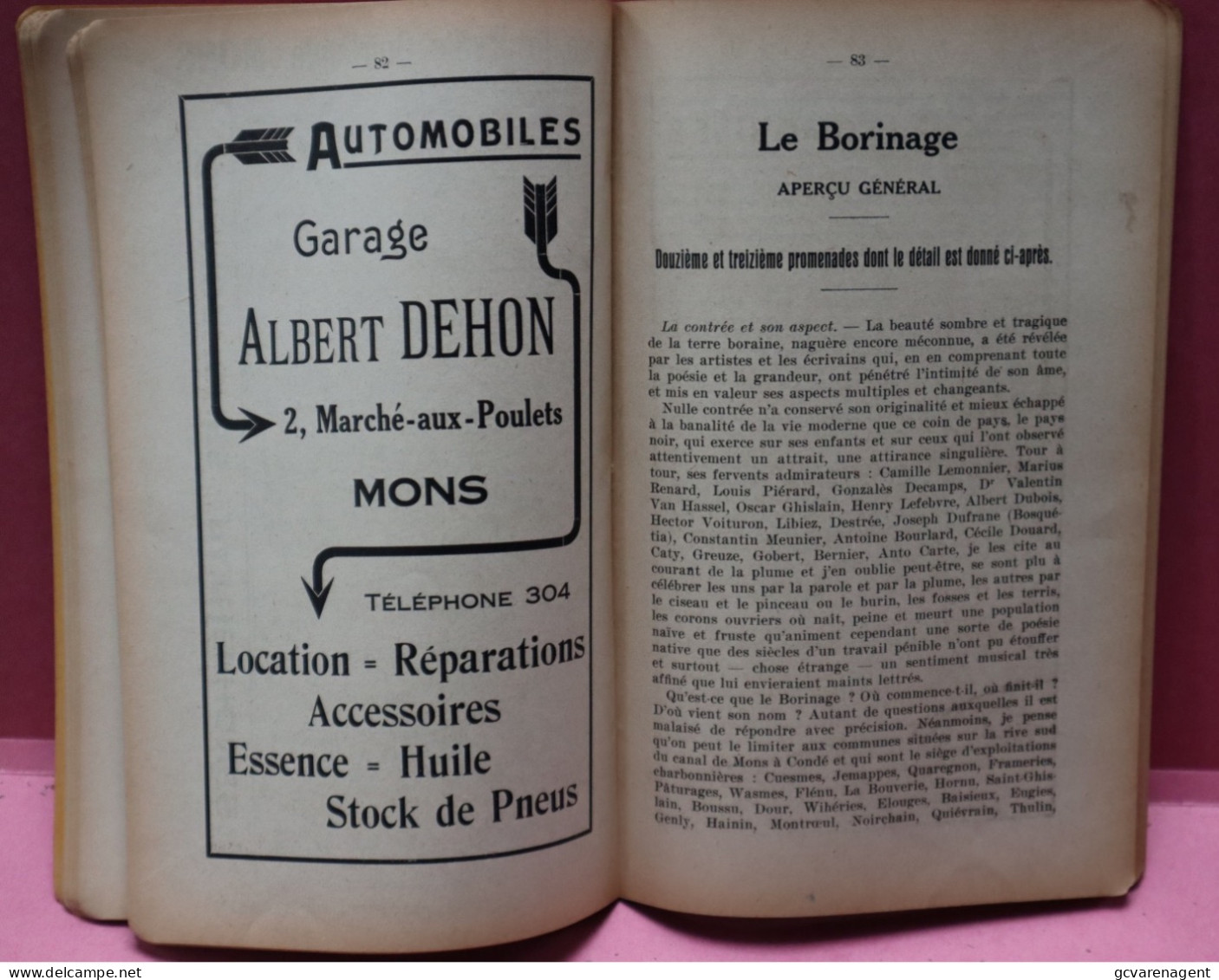 ENVIRONS DE MONS 1920 - 14 PROMENADES ET EXCURSIONS   - ZIE BESCHRIJF EN AFBEELDINGEN - Tourism