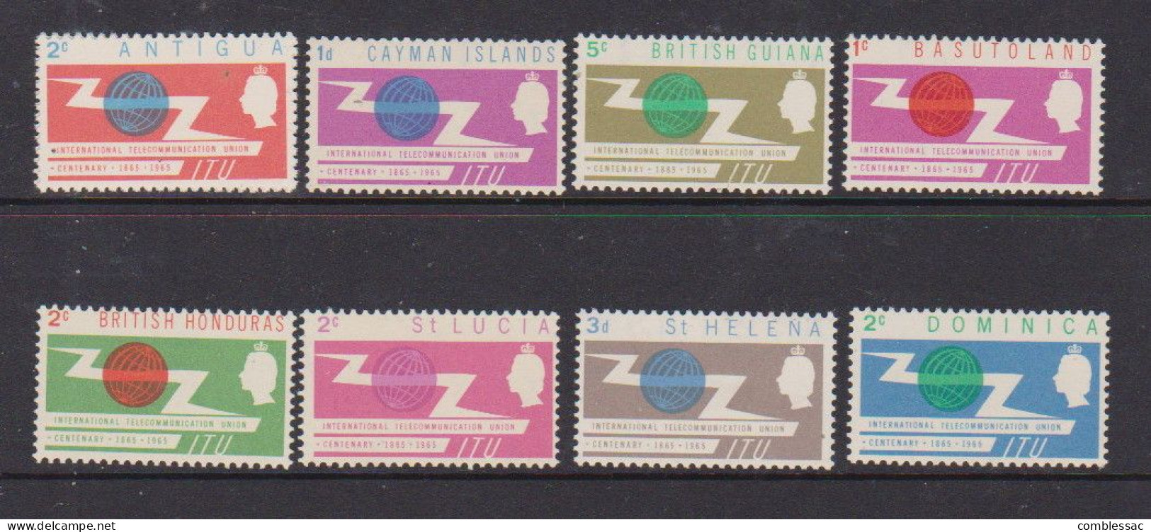 I T U    1965    8 Various Stamps    MH - Collections (without Album)