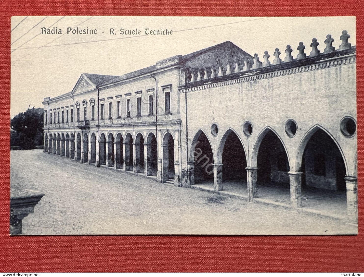 Cartolina - Badia Polesine ( Rovigo ) - R. Scuole Tecniche - 1925 Ca. - Rovigo