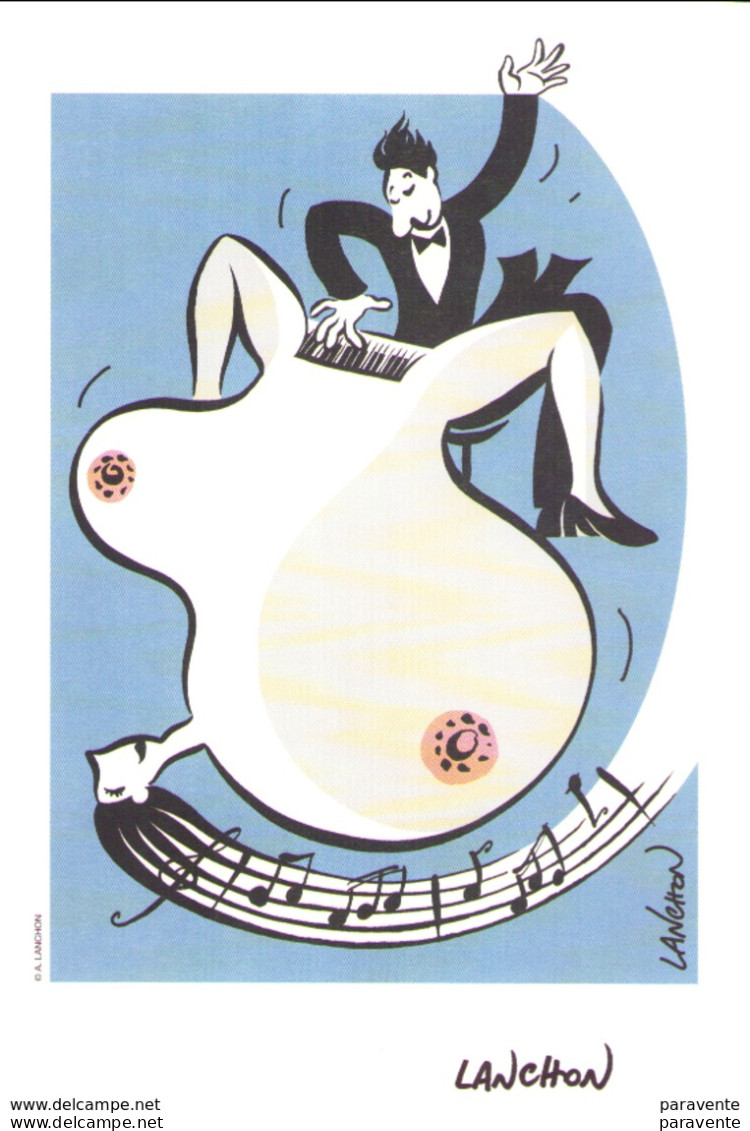 LANCHON : Exlibris Le Pianiste (ns) - Illustrateurs J - L