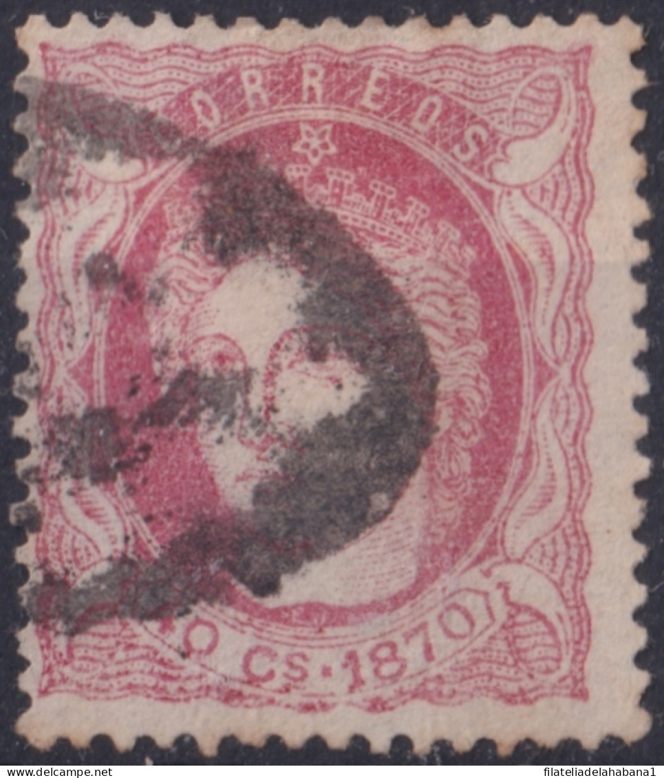 1870-112 CUBA SPAIN ANTILLES 1870 REPUBLICA 40c USED.  - Prephilately