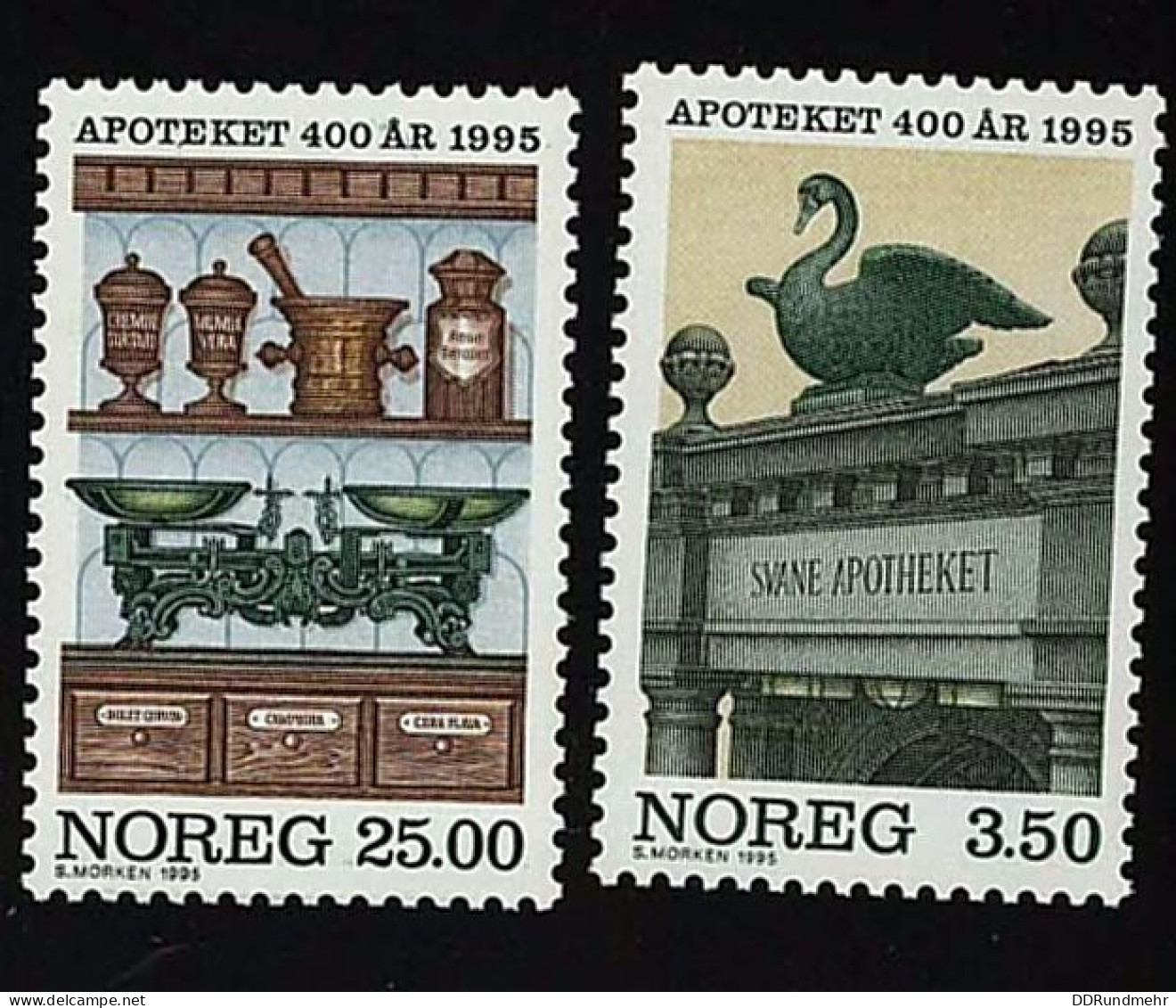 1995 Pharmacy  Michel NO 1172 - 1173 Stamp Number NO 1090 - 1091 Yvert Et Tellier NO 1131 - 1132 Xx MNH - Neufs