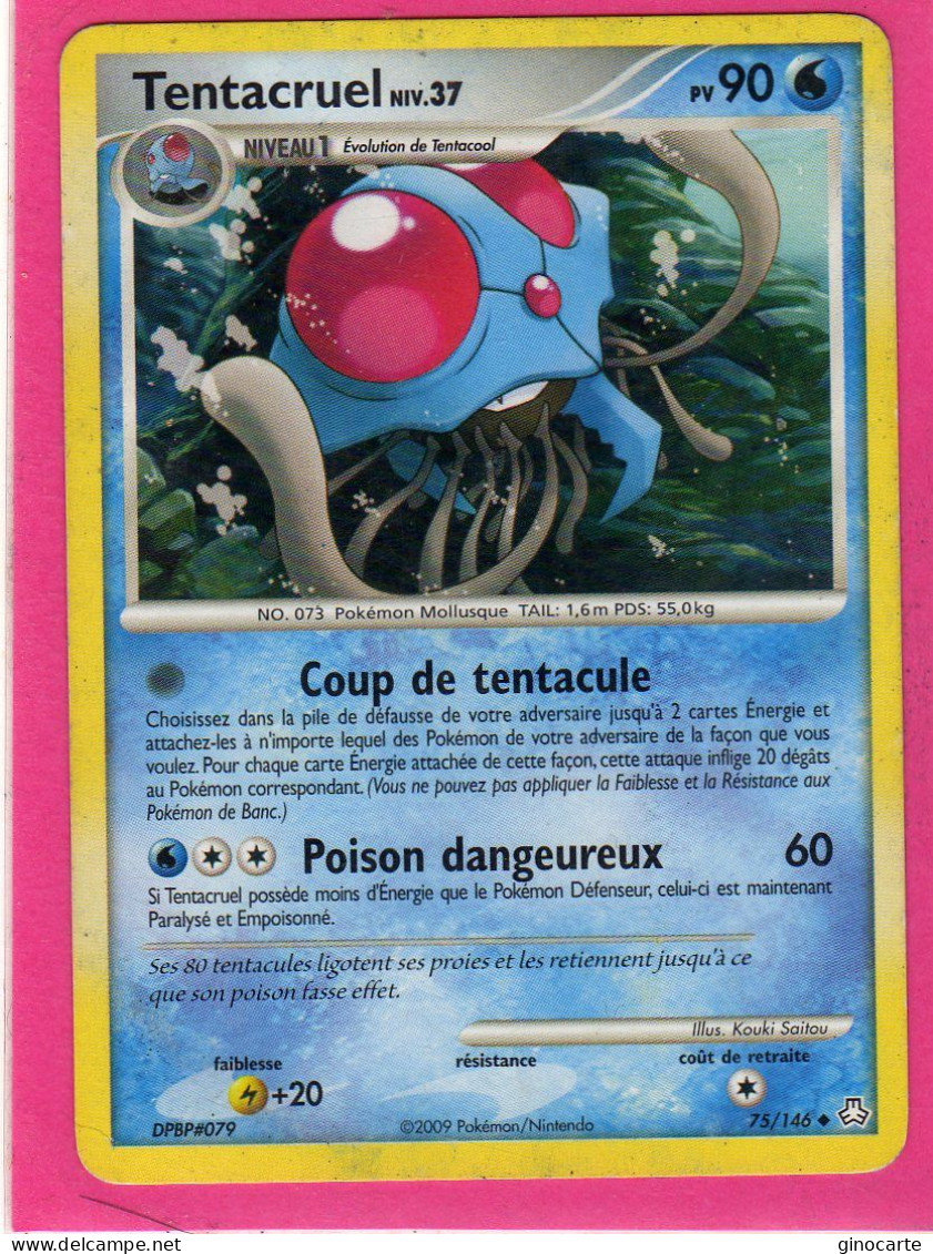 Carte Pokemon 2009 Diamant Et Perle Eveil De Legende 75/146 Tentacruel 90pv Bon Etat - Diamant Und Perl