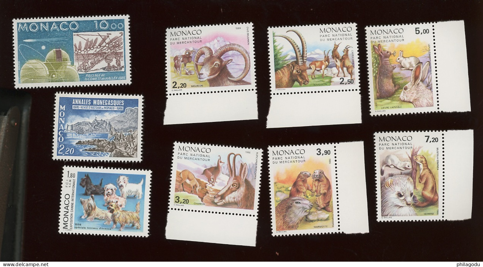 1986. Par Un Ou 2 De Chaque All Perfect **. Faciale. 355-FF. Net 120FF - Unused Stamps