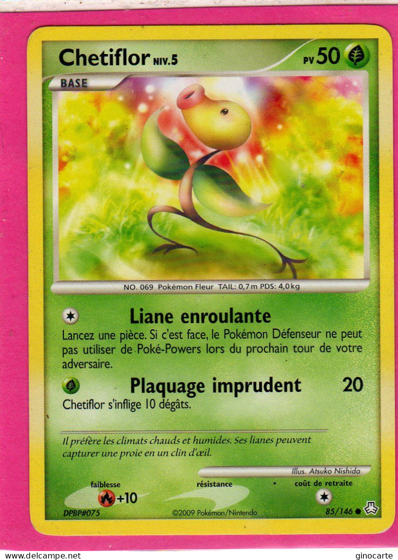 Carte Pokemon 2009 Diamant Et Perle Eveil De Legende 85/146 Chetiflor 50pv Bon Etat - Diamant & Perle